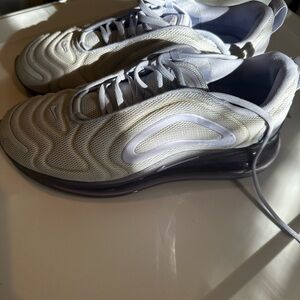 Nike Air Max White and Gray Sneakers